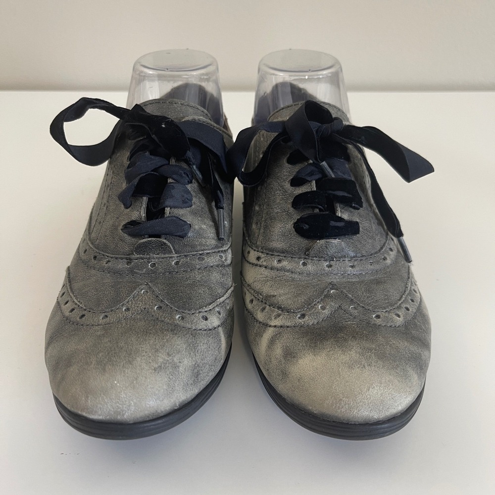 Born Kika Oxford Shoe 8.5 Leather Wingtip Academia Grunge Victorian Goth Cottage - Picture 2 of 9